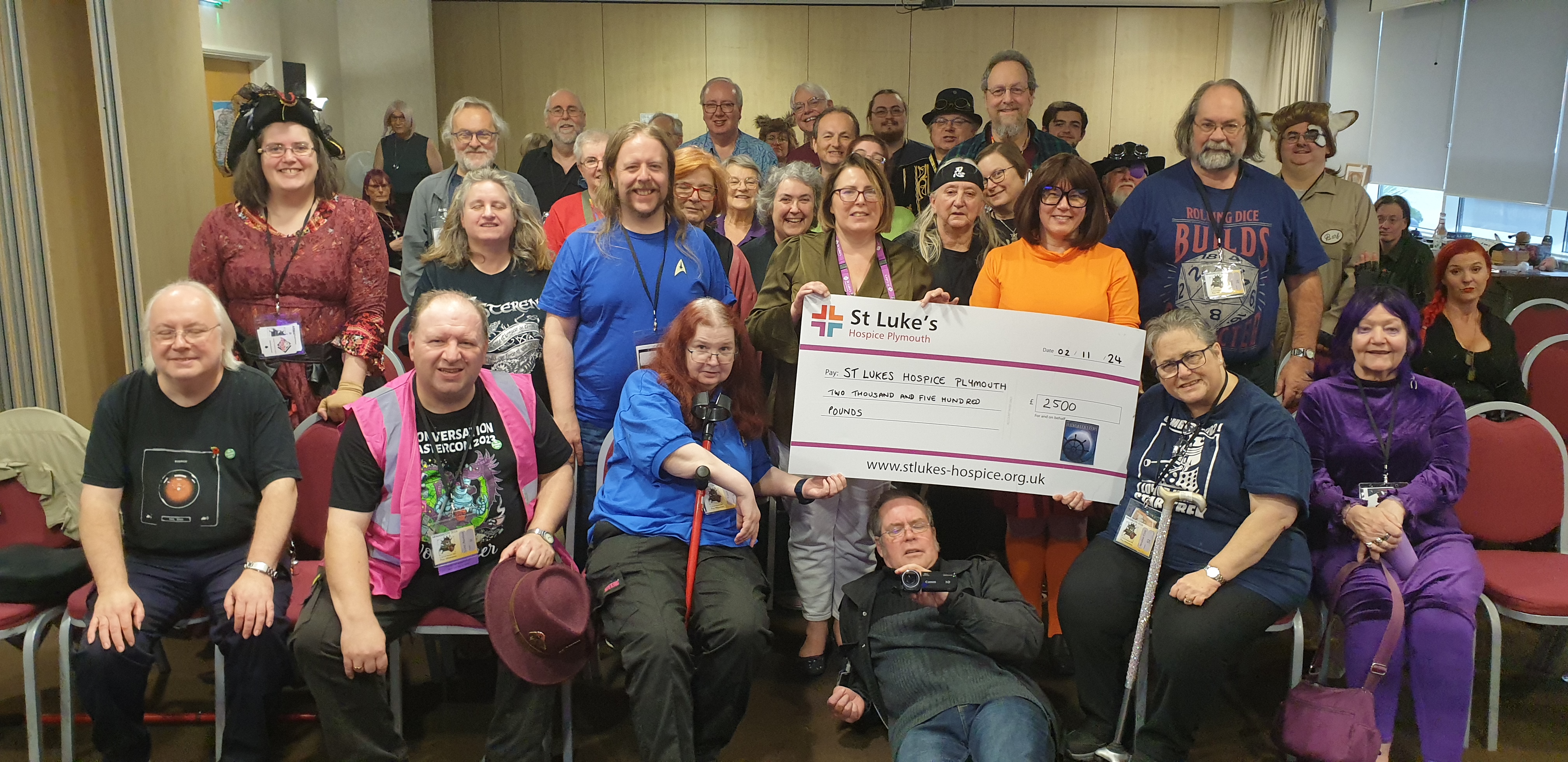 Giant Donation Cheque from 2024